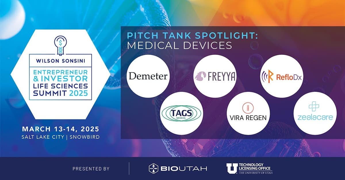 Utah's Top 12 Life Sciences Startups Prepare to Pitch at Entrepreneur & Investor Summit