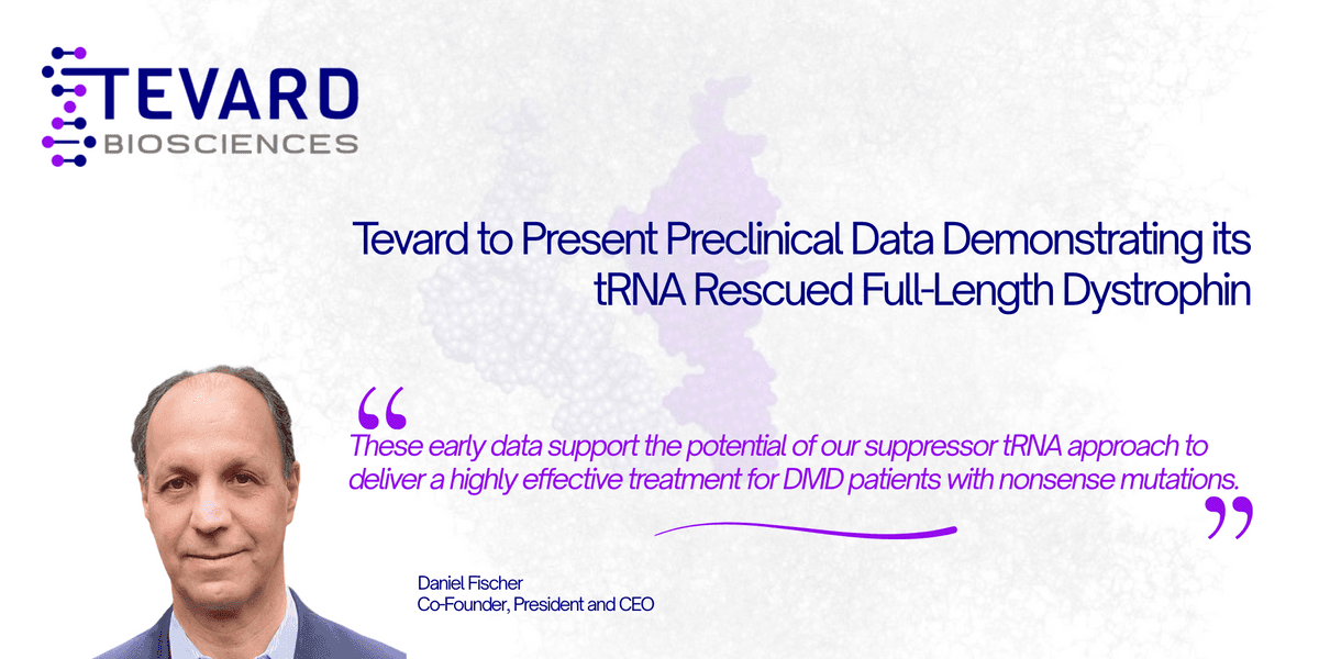 Tevard's Innovative tRNA Therapy Shows Promise for Duchenne Muscular Dystrophy Treatment