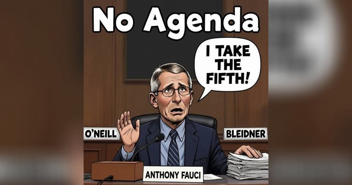 Podcast 'No Agenda' Continues Amid Co-Host's Passing; Episode Tackles Fauci's Fifth Amendment Pleas and Flock Safety Backlash