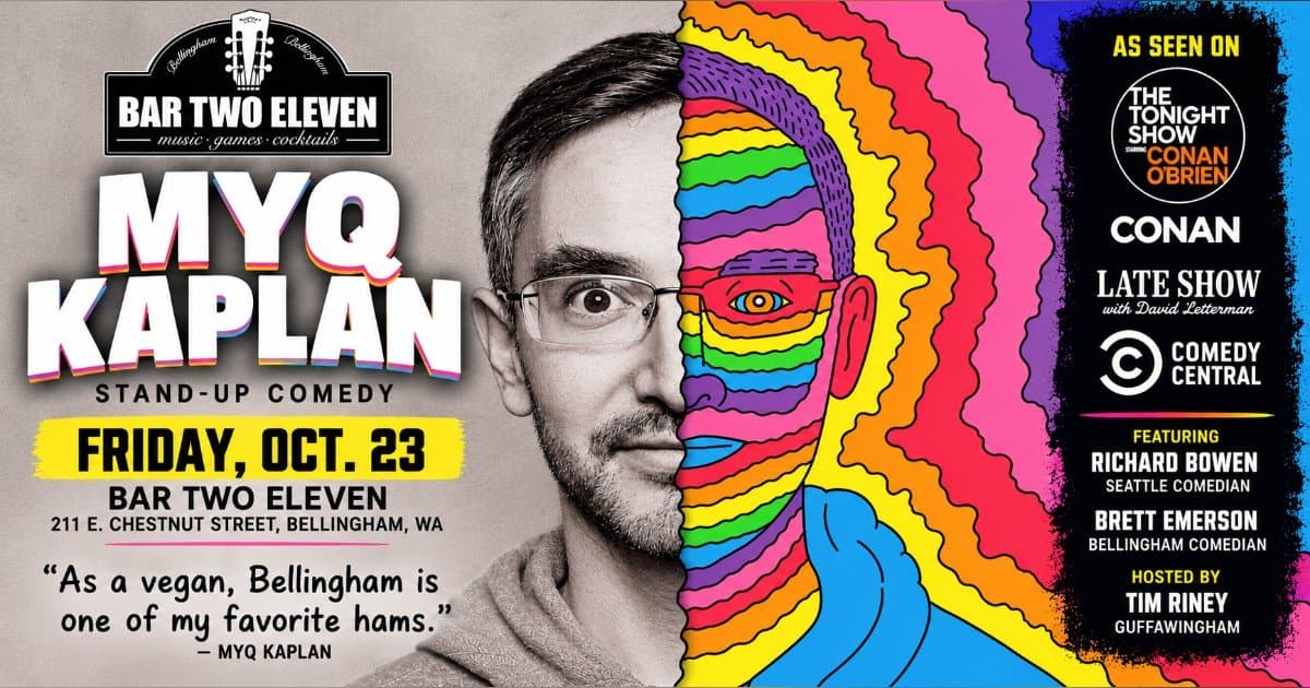 Myq Kaplan to Headline One-Night Comedy Show in Bellingham