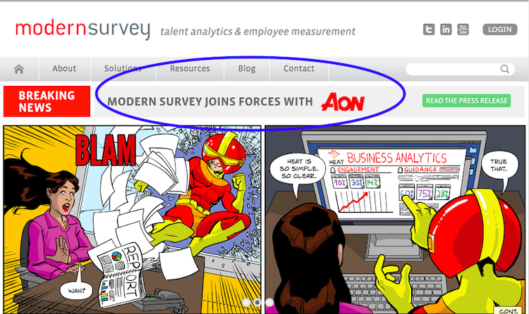Love the Modern Survey web site design (hope it stays) 